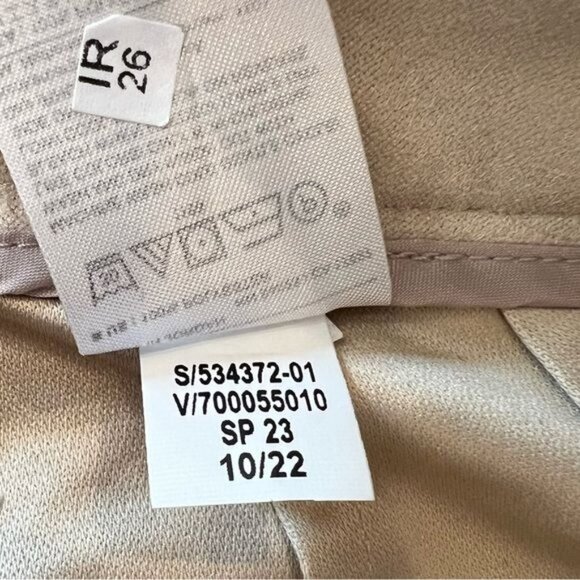 Banana Republic Factory Women’s Pants Size 18 Vegan Suede Straight Stone NWT - Picture 16 of 16